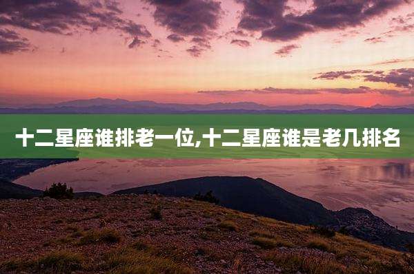 十二星座谁排老一位,十二星座谁是老几排名
