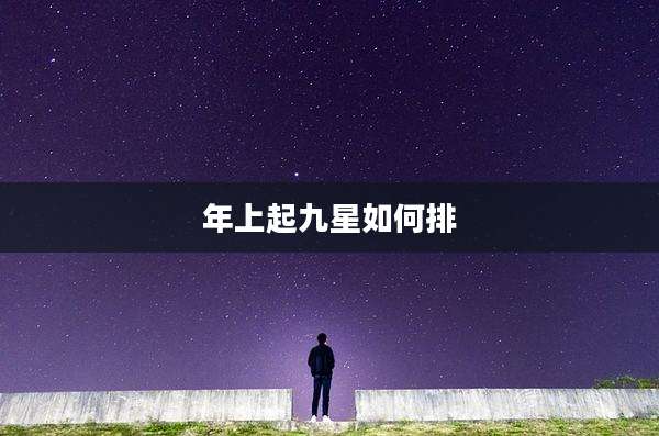 年上起九星如何排