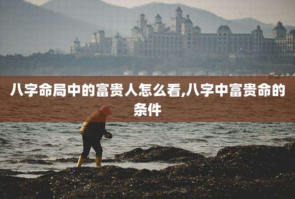 八字命局中的富贵人怎么看,八字中富贵命的条件
