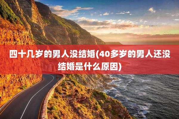 四十几岁的男人没结婚(40多岁的男人还没结婚是什么原因)