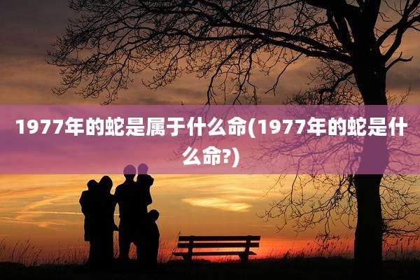 1977年的蛇是属于什么命(1977年的蛇是什么命?)