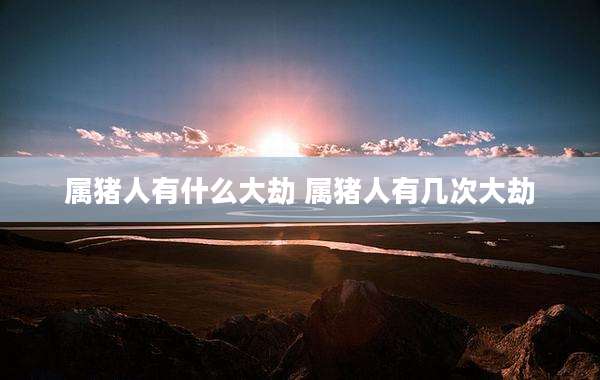 属猪人有什么大劫 属猪人有几次大劫
