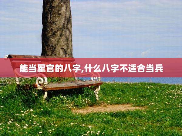 能当军官的八字,什么八字不适合当兵