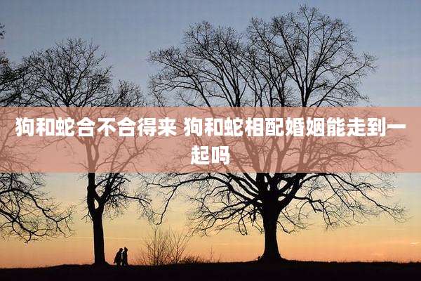 狗和蛇合不合得来 狗和蛇相配婚姻能走到一起吗