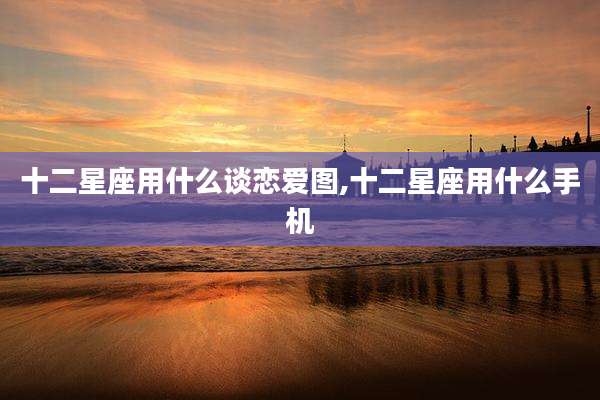 十二星座用什么谈恋爱图,十二星座用什么手机
