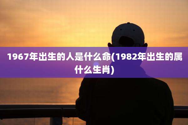 1967年出生的人是什么命(1982年出生的属什么生肖)