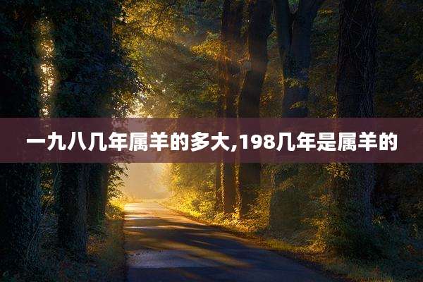 一九八几年属羊的多大,198几年是属羊的