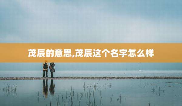 茂辰的意思,茂辰这个名字怎么样