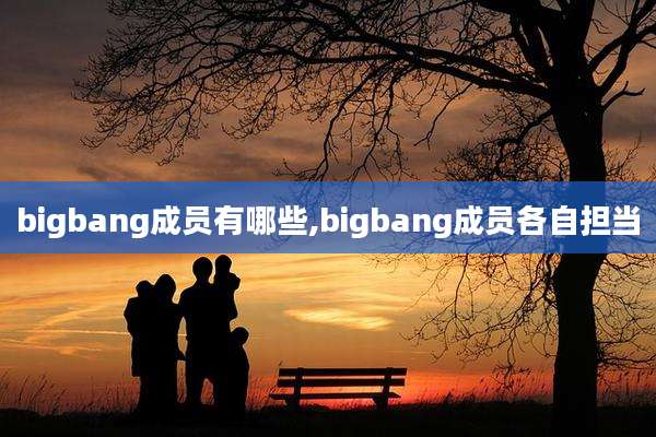 bigbang成员有哪些,bigbang成员各自担当