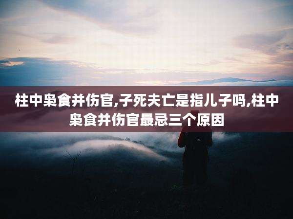 柱中枭食并伤官,子死夫亡是指儿子吗,柱中枭食并伤官最忌三个原因