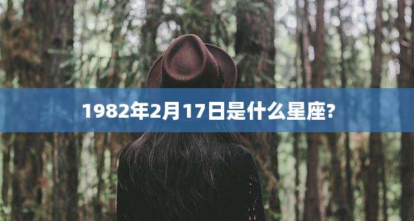 1982年2月17日是什么星座?