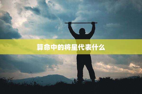 算命中的将星代表什么