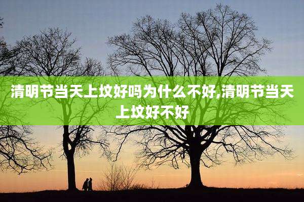清明节当天上坟好吗为什么不好,清明节当天上坟好不好