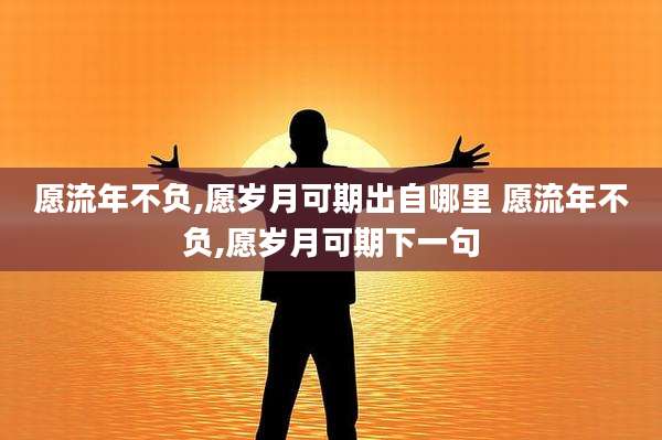 愿流年不负,愿岁月可期出自哪里 愿流年不负,愿岁月可期下一句