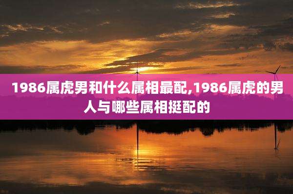 1986属虎男和什么属相最配,1986属虎的男人与哪些属相挺配的