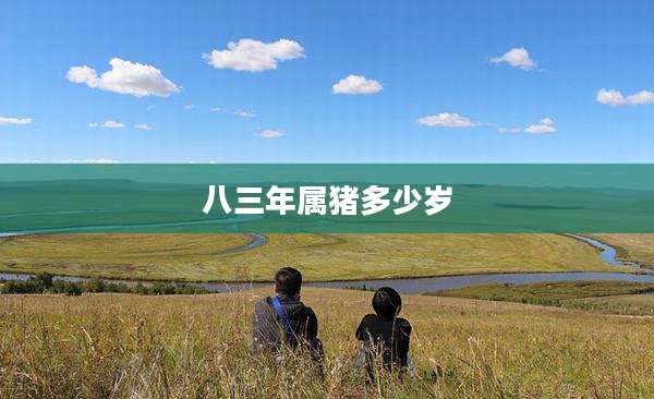 八三年属猪多少岁