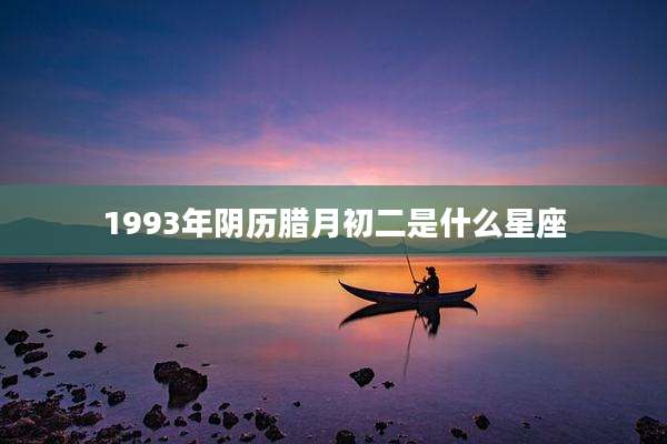 1993年阴历腊月初二是什么星座
