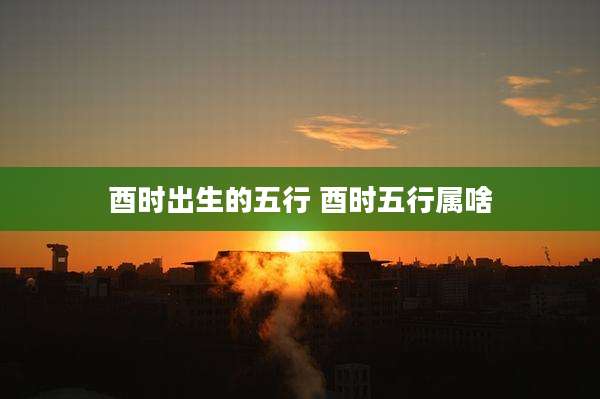 酉时出生的五行 酉时五行属啥