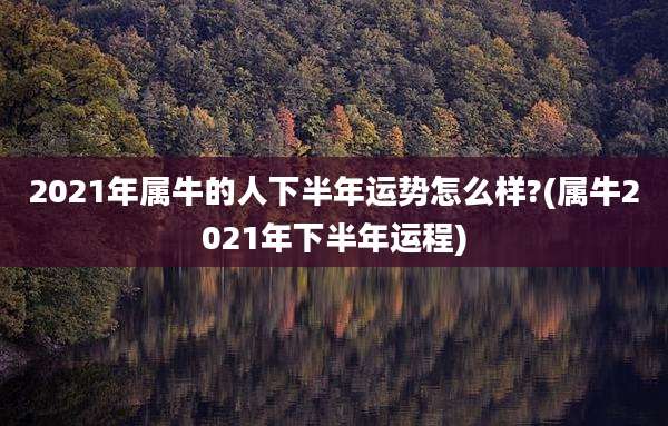 2021年属牛的人下半年运势怎么样?(属牛2021年下半年运程)