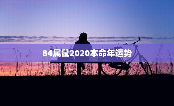 84属鼠2020本命年运势