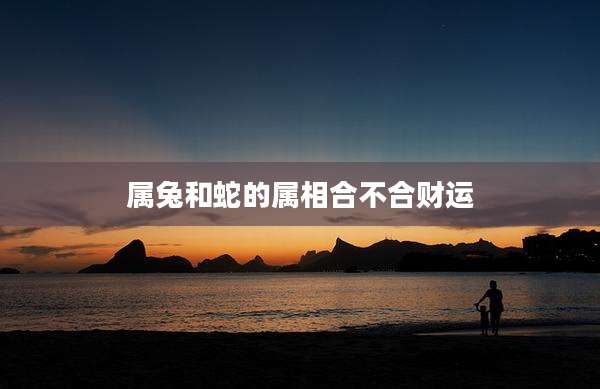 属兔和蛇的属相合不合财运