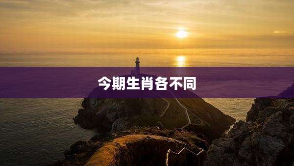 今期生肖各不同
