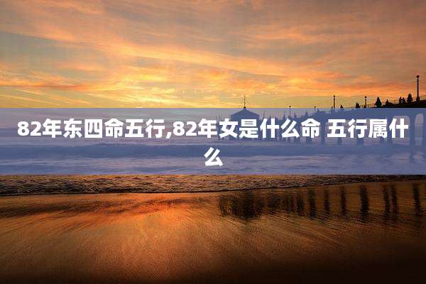 82年东四命五行,82年女是什么命 五行属什么