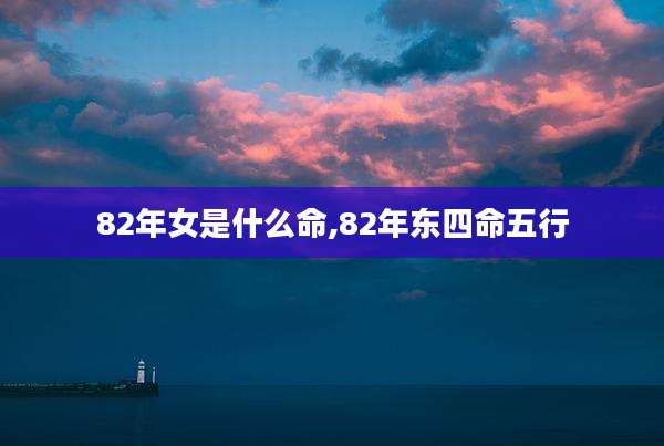 82年女是什么命,82年东四命五行