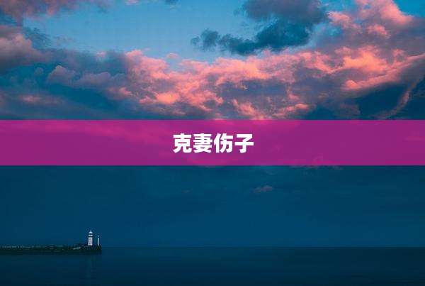 克妻伤子