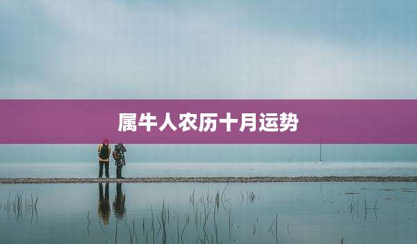 属牛人农历十月运势