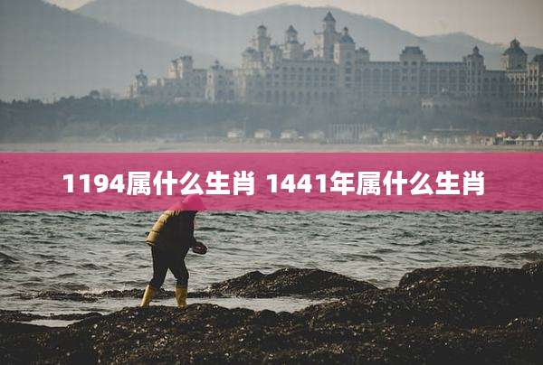 1194属什么生肖 1441年属什么生肖