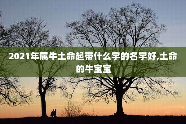 2021年属牛土命起带什么字的名字好,土命的牛宝宝