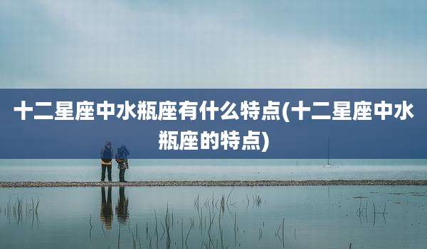 十二星座中水瓶座有什么特点(十二星座中水瓶座的特点)