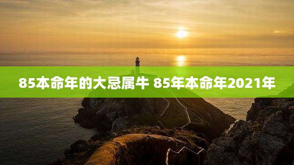 85本命年的大忌属牛 85年本命年2021年