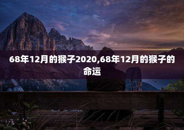 68年12月的猴子2020,68年12月的猴子的命运