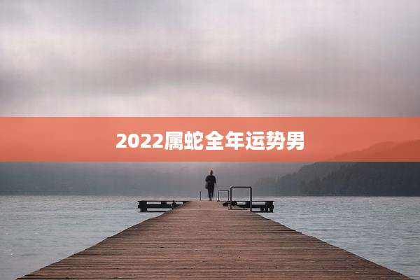 2022属蛇全年运势男
