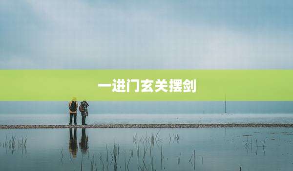 一进门玄关摆剑