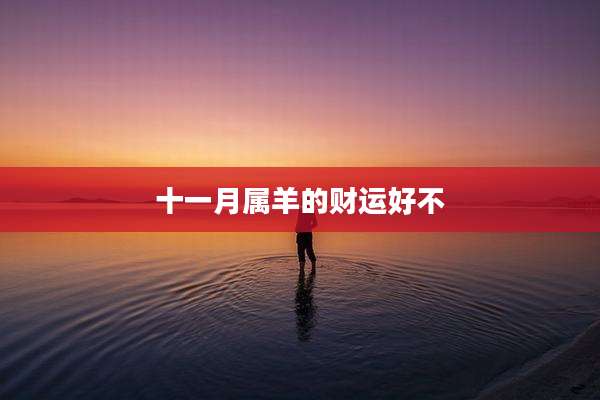 十一月属羊的财运好不