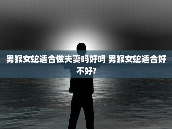 男猴女蛇适合做夫妻吗好吗 男猴女蛇适合好不好?
