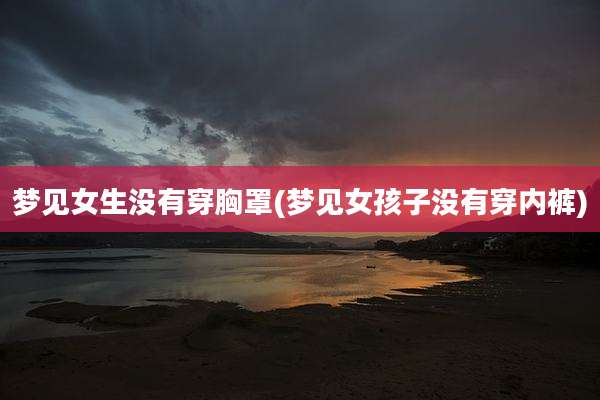 梦见女生没有穿胸罩(梦见女孩子没有穿内裤)
