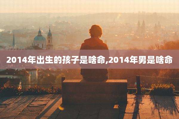 2014年出生的孩子是啥命,2014年男是啥命