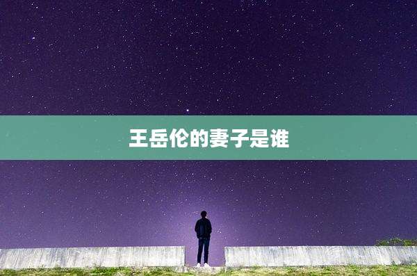 王岳伦的妻子是谁