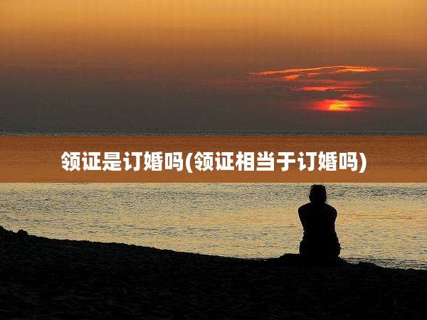 领证是订婚吗(领证相当于订婚吗)