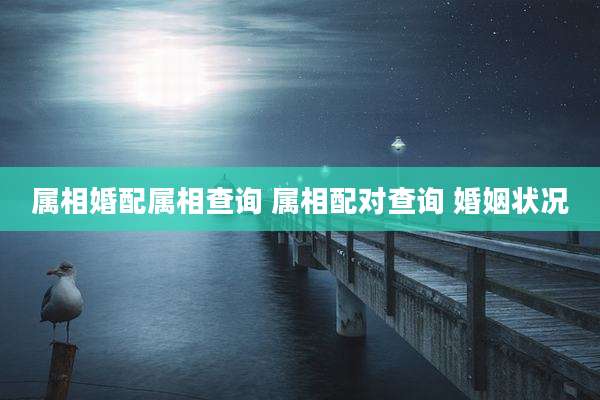 属相婚配属相查询 属相配对查询 婚姻状况