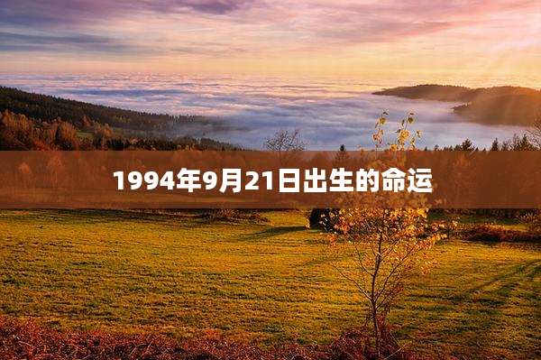 1994年9月21日出生的命运
