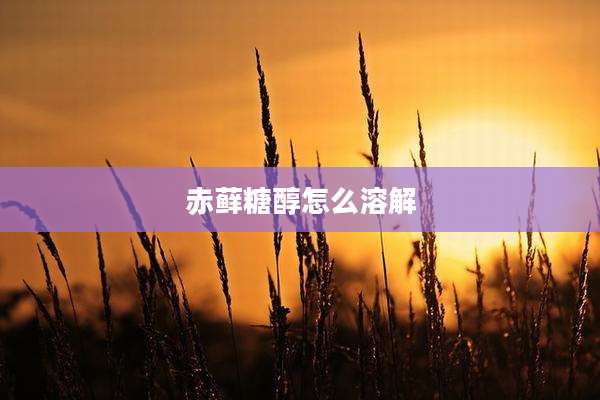 赤藓糖醇怎么溶解