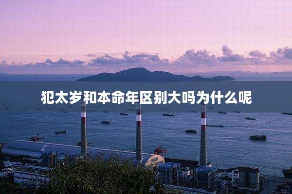 犯太岁和本命年区别大吗为什么呢