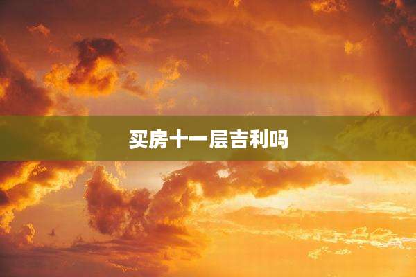 买房十一层吉利吗