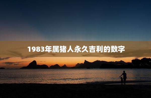 1983年属猪人永久吉利的数字