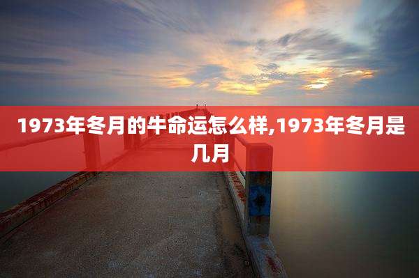 1973年冬月的牛命运怎么样,1973年冬月是几月